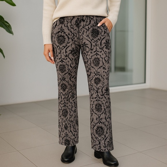 Alberto Makali Pants - Vintage Alberto Makali Velvet Paisley Plaid Pants Size 4